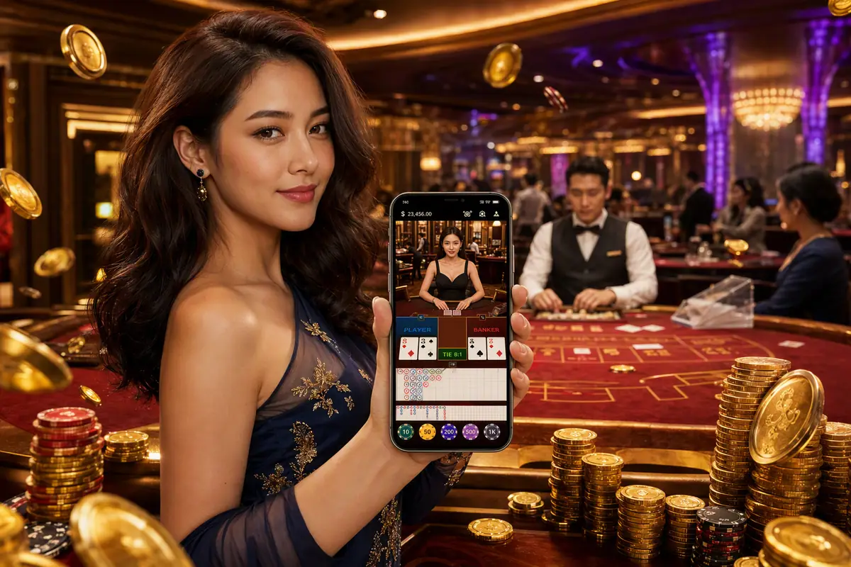 lbor68 meja live casino baccarat dealer langsung